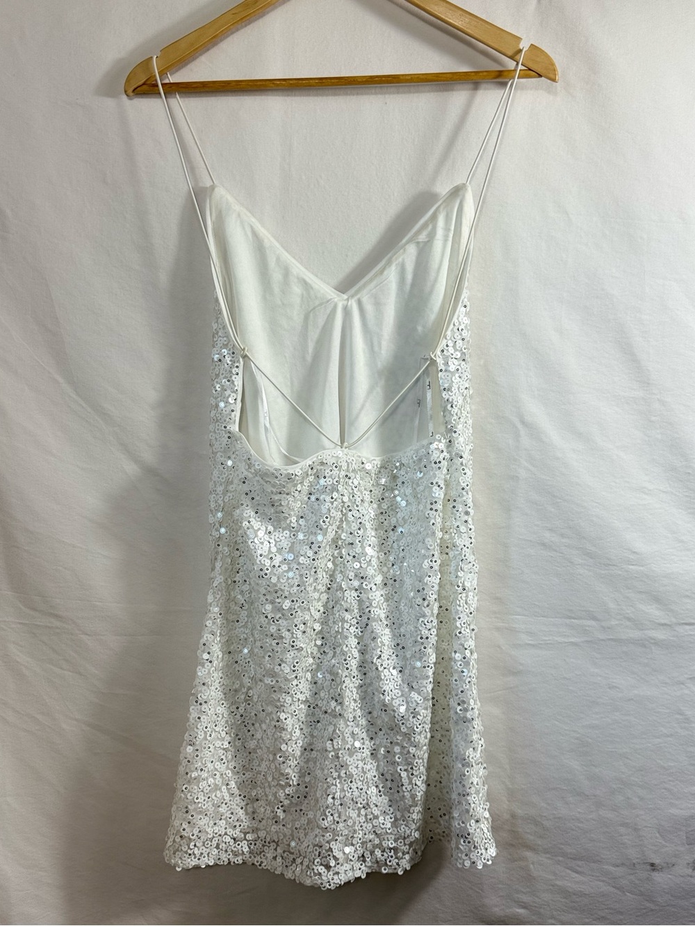 Force of Fashion White Backless Sequin Mini Dress by Lulus - Picture 4 of 5